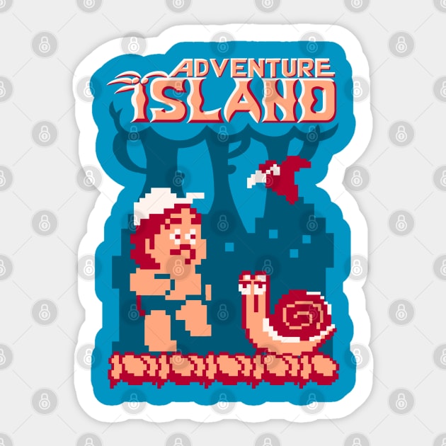 adventure island Sticker by Vincent Trinidad Art